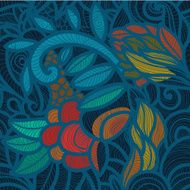 Blue Floral Pattern N3