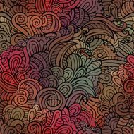 Vector seamless abstract floral pattern