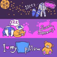 Sleep Time Banner Set