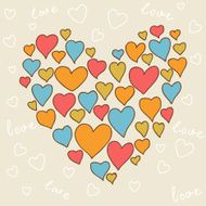 Valentine&#039;s day lovely seamless texture with cute doodles N2