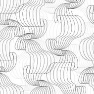 Seamless abstract hand drawn pattern waves background N6