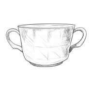 Vector sketch of pot