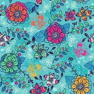 Vector seamless floral pattern N191