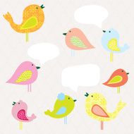 Cute Bird Characters