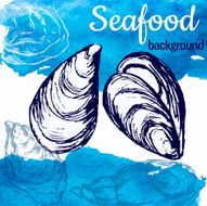 Seafood vector illustration