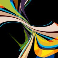 abstract color wave stripe pattern background