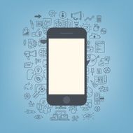 Web development with modern smartphone