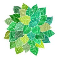 Mandala of leaves N2
