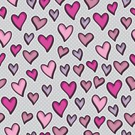 Seamless pattern with valentine hearts N6