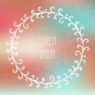 Frame on blured background N6