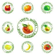 painted fruit icon vector N2