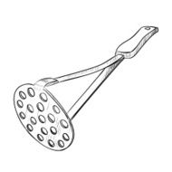 Vector sketch hand drawn of kitchen utensils N6