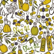 Olive seamless pattern N2