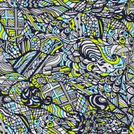 Vector seamless colorful pattern hand drawn doodles N4