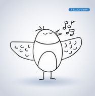 Bird vector illustration N7