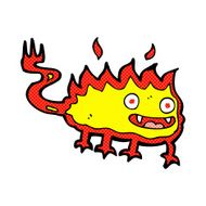 comic cartoon little fire demon N8