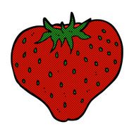 comic cartoon strawberry N20