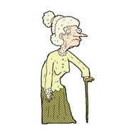 comic cartoon old woman