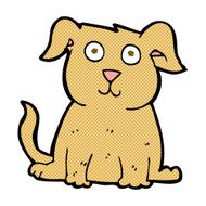 comic cartoon happy dog N26