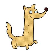 comic cartoon happy dog N27