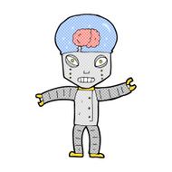 funny comic cartoon robot N16