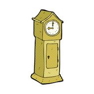 comic cartoon grandfather clock N4