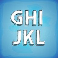 Doodle Style Vector Hand Drawn Alphabet G-L