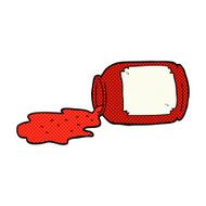 comic cartoon spilled jam N2