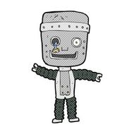 comic cartoon funny robot N25