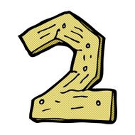 comic cartoon wooden number N15