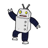 comic cartoon robot N62