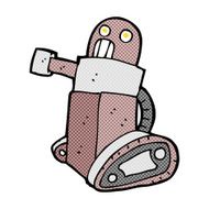 comic cartoon tank robot N3