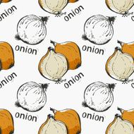 Onion hand drawn pattern