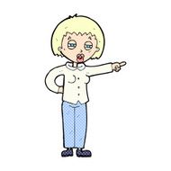 comic cartoon woman telling off N2