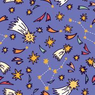 Elegant seamless pattern with stars N2