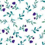 Watercolor floral seamless pattern N4