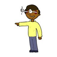 comic cartoon staring man N6