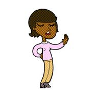 comic cartoon woman ignoring N8
