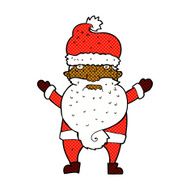 comic cartoon grumpy santa N3
