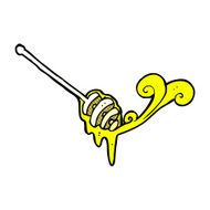 comic cartoon honey stick N3