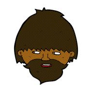 comic cartoon bearded man N15