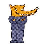 comic cartoon fox man N11