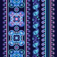 Striped seamless ethnic pattern Paisley wallpaper N3