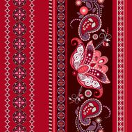 Striped seamless ethnic pattern Paisley wallpaper N4