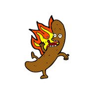 crazy comic cartoon sausage