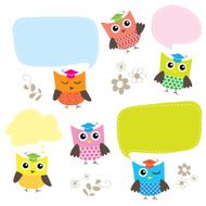 Cute Owl Characters
