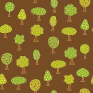 Garden pattern with different fruit trees N3