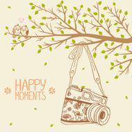 camera and tree