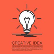 Creative idea of flat style
