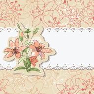 Floral Backgrounds and place for text